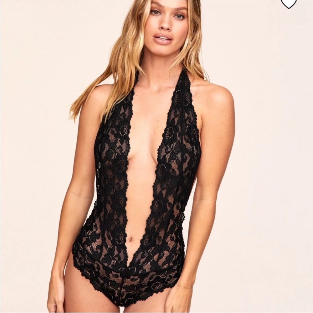 Adore Me Black Lace Chemise